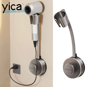 Giá đỡ máy sấy tóc YICA, Giá đỡ máy sấy tóc miễn phí bằng thép Carbon, Cốc hút 360 Giá đỡ rảnh tay có thể điều chỉnh Sử dụng tại nhà