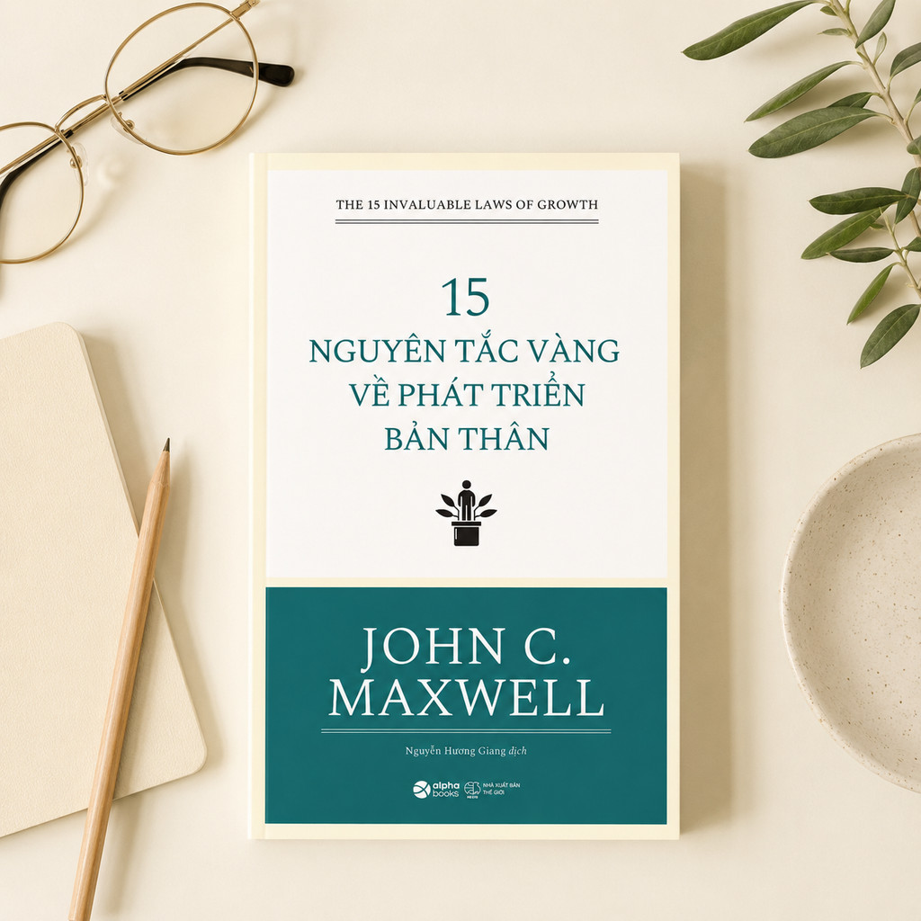 Sách - John C.Maxwell - 15 Nguyên Tắc Vàng Về Phát Triển Bản Thân (Tái Bản Mới Nhất) - Alpha Books