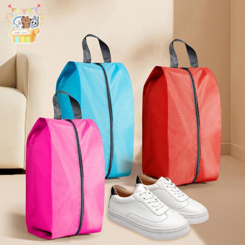 [KXH] Túi Bảo Quản Giày Chống Bụi Đa Năng Có Thể Gập Lại Du Lịch Ngoài Trời Túi Đựng Giày Nylon Di Động Túi Chống Thấm Nước Giày Sắp Xếp ELWW