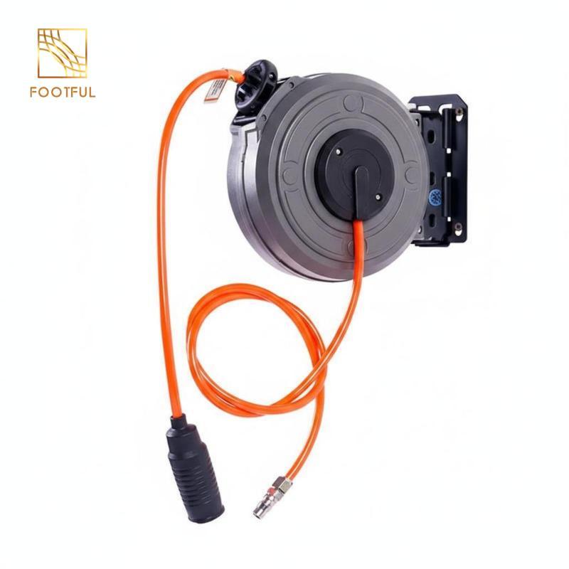 Cuộn ống có thể thu vào tự động Cuộn dây điều hòa tự khóa Thiết bị tiện ích nhỏ gọn cho nhà để xe, xưởng