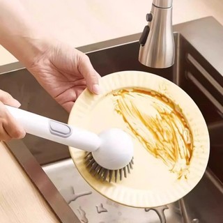 Loại báo chí mới Bàn chải phân phối chất lỏng Bàn chải chà sàn nhà bếp xoay 360 độ có lông mềm