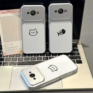 Ốp Lưng PBZZ Cho redmi a3 A3X POCO C61 2024 4g Vỏ Điện Thoại Lo Âu Vỏ Mềm Silicon Chống Sốc Thiết Kế Mới Người Yêu Thẩm Mỹ Mèo Dễ Thương Cho Bé Gái DSCYGT3