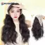 AN.MART Khăn Trùm Đầu Hình Tam Giác Tóc Giả Mũ Nữ Tích Hợp Tóc Giả Thời Trang Mùa Hè Tóc Giả Nữ Tóc Dài Tóc Giả Mũ VN