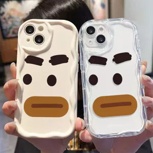 Ốp Lưng Cho Realme C65 C63 C55 C53 C51 C35 C30 C21Y C25 C25S C20 C15 C12 C11 5 5S 5i 6i Note 50 Narzo 20 30A Kem Vồng Cong Cạnh Họa Tiết Ngộ nghĩnh Mặt NYK261