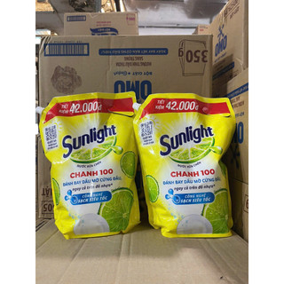 Nước Rửa Chén Bát Sunlight Chanh 100 | Sạch Dầu Mỡ Đồ Nhựa | Túi 3.5KG/3.1Kg