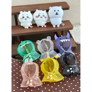 Siêu Dễ Thương Áo Mưa Nhỏ Búp Bê Cotton Trong Suốt Labububu Áo Mưa Tự Mài Gấu Capybara Búp Bê Trang Trí Dress-Up 6.2