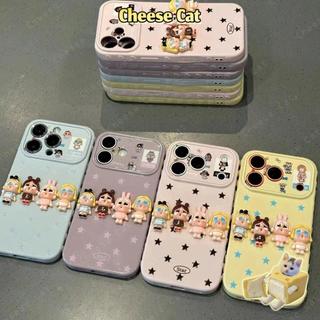 Bốn ốp điện thoại màu kẹo hợp thời trang dành cho búp bê DIY dành cho iPhone 11 12 13 14 15 16 17 Pro Max