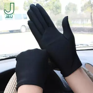 Găng Tay Nữ Cho Găng Tay Lái Xe Mùa Hè Nữ Mỏng Cotton Ngọt Ngào Màu Trơn Chống Trơn Trượt Màn Hình Cảm Ứng Thoáng Khí