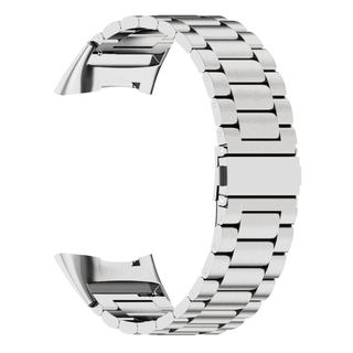 Dây đeo thép không gỉ thay thế cho Fitbit Charge 5/6, vòng tay kim loại điều chỉnh