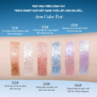 Bút kẻ mắt lấp lánh ROCKSWEET – Chống thấm nước, lâu trôi, dễ sử dụng cho người mới bắt đầu trang điểm