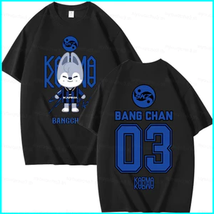 SY3 Stray Kids skzoo BANG CHAN HAN LEE BIẾT SEUNGMIN Áo thun ngắn tay áo thun YS3