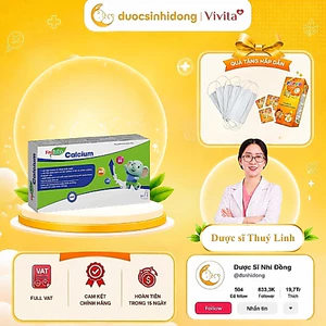 Canxi Hữu Cơ Cho Bé Calcium FITOLABS, giúp phát triển chiều cao - Hộp 20 ống, 10ml/ống