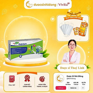 [CHÍNH HÃNG] Canxi Hữu Cơ Cho Bé Calcium FITOLABS, giúp phát triển chiều cao - Hộp 20 ống, 10ml/ống