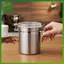 SWEET 1.2L Hộp đựng hạt cà phê bằng thép không gỉ Bình chân không kín khí có van xả CO2 để đựng thức ăn n