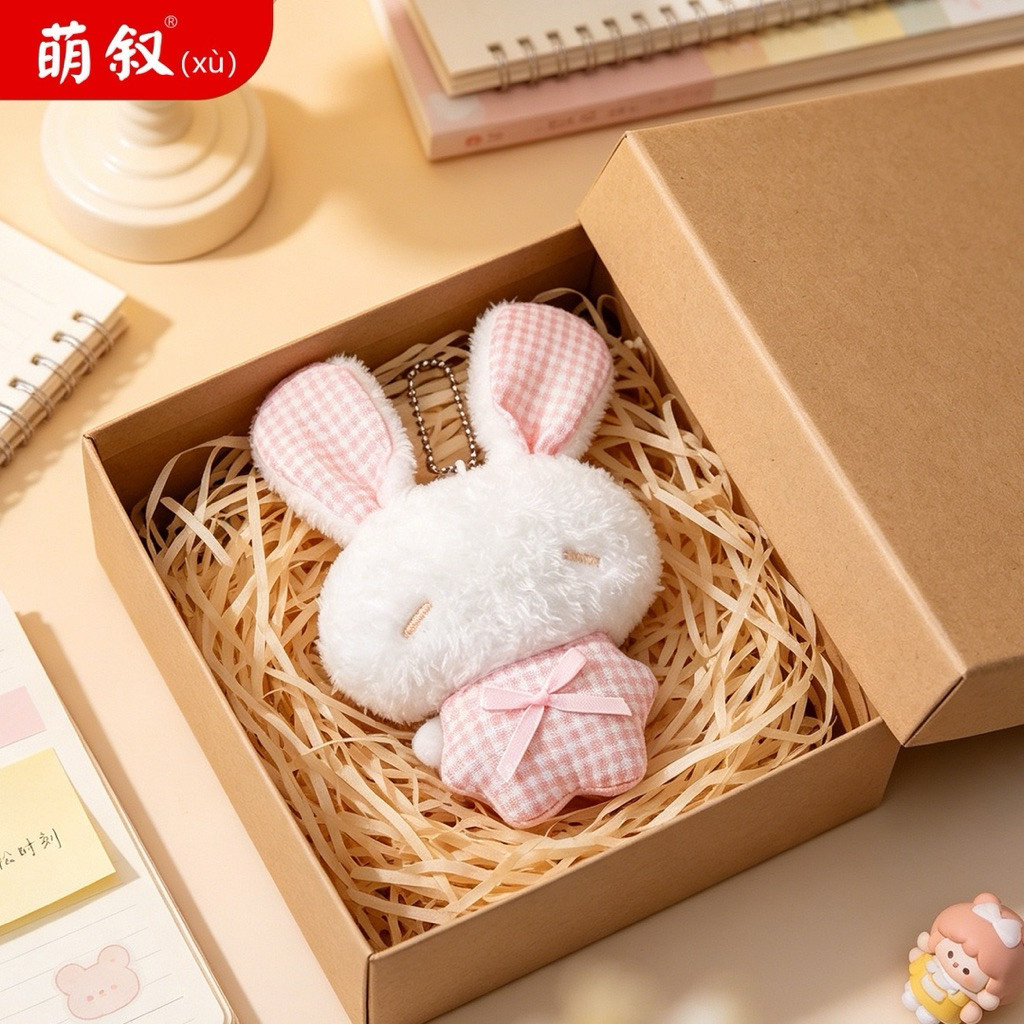 [ tổng kho sỉ ] Móc khoá thỏ mắt hí treo balo túi xách, ghim cài xinh xắn 12cm | BigBuy360 - bigbuy360.vn