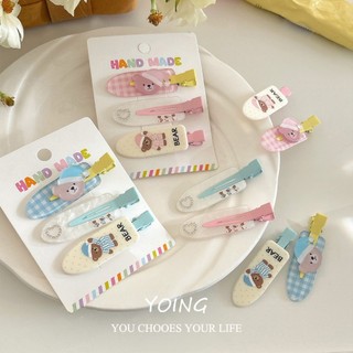 Yoing / Hàn Quốc Hoạt Hình Dễ Thương Gấu Liền Mạch Kẹp Tóc Phụ Kiện Tóc