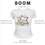 BOOM Áo Baby Tee Nữ Cotton Ôm Body-Áo Thun Ngắn Tay Y2K In Hình PhongCách Mùa Hè, Cổ Tròn Hàng Đầucách hàn quốc phong071