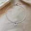 PNPIA- Mặt dây chuyền hình con bướm Opal đơn giản Nelace Dây chuyền ngọc trai giả thanh lịch Dây chuyền xương đòn hợp thời trang dành cho nữ Quà tặng