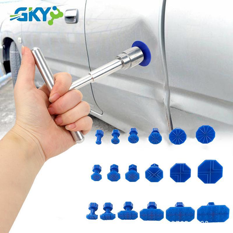 GKY Car Dent Repair Tool Auto Body Part Tấm Cơ Kim Loại Paintless Dent Removal Puller Kit Bộ Dụng Cụ Cầm Tay Bộ GKY