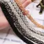 DELMER Ren Viền Thêu Cô Dâu Đính Handmade Ngọc Trai Trang Trí Đầu Đính Hạt