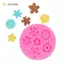 JCSYFAC Hoa Cúc Cúc Hoa Cúc Hoa Hồng Khuôn Silicon Cupcake Fondant Bánh Trang Trí Dụng Cụ DIY Sô Cô La Bánh Quy Nướng Khuôn Mới