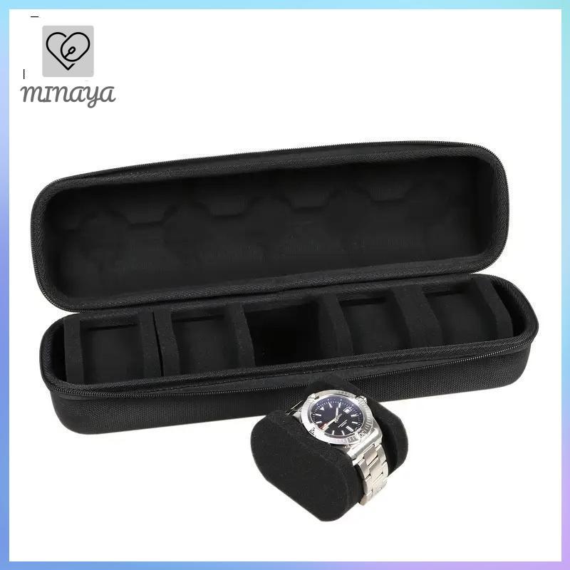 [MINAYA] Hộp đựng đồng hồ di động Chống nước Hộp đựng du lịch có dây kéo độc đáo Túi lưu trữ EVA cho đồng hồ thông minh Đồng hồ đeo tay VN