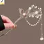 < YEI > Kẹp Tóc Bướm Cho Nữ Hợp Kim Hoa Thiết Kế Vintage Cho Phong Cách Tinh Tế Mới