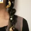 < YEI > Dây chuyền tóc vàng cổ điển 2 chiếc dành cho nữ Bộ quà tặng Barrettes bện kim loại cho những dịp đặc biệt mới