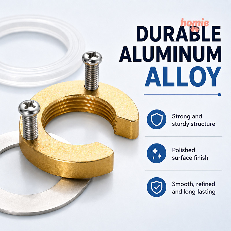 ✨Homie✨Bộ Đai Ốc Đệm Cao Su Cố Định Vòi Nóng Lạnh 31mm - Hợp Kim Nhôm Bền Nhẹ