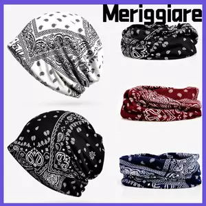 MERIGGIARE Khăn Co Giãn Mềm Chemo Mũ Hai Lớp Beanies Thể Thao Thường Ngày Hồi Giáo Hijabs