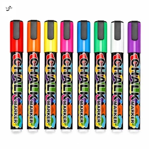 Bộ bút phấn dạng lỏng 8 màu - Phấn Highlighter xóa được không bụi cho trẻ em Graffiti