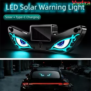 Đèn LED ô tô VVDZA, Đèn rung màn hình động trên đèn cảnh báo ô tô, cốc hút không dây mắt quỷ Đèn xe hơi