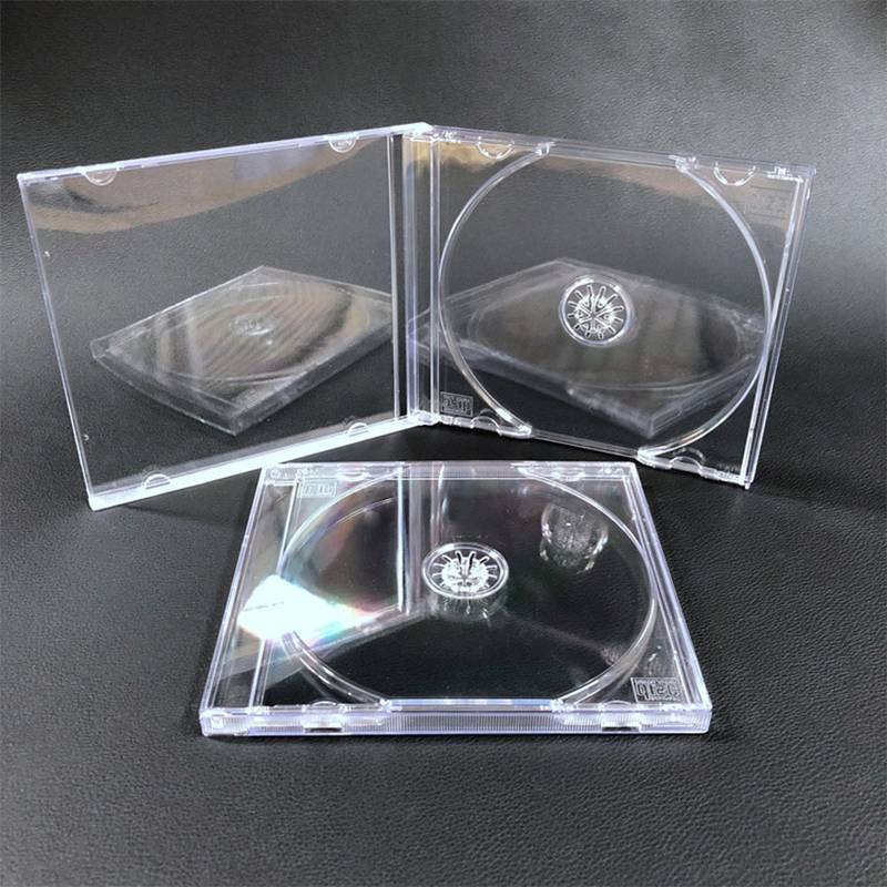 XUAN Ốp Lưng Nhựa Trong Suốt Đơn Mảnh Đĩa CD/DVD, Hộp Đựng, Sắp Xếp Lưu Trữ, Hộp Album Trường Hợp
