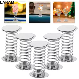 LAKAM 10 CÁI Bó hoa Standee Spring, Bảng điều khiển đồ chơi Phụ kiện đồ chơi Đế lò xo, Trang trí nội thất ô tô DIY Home Head Swing Panel