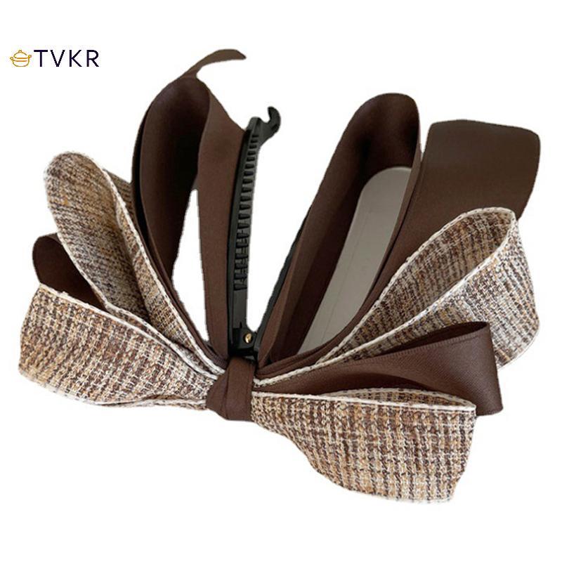TVKR 2022 Mới Ruy Băng Nơ Chuối Kẹp Ngọc Trai Dễ Thương Chân Tóc Barrette Nữ Phụ Kiện Tóc Thời Trang Màu Trơn Thanh Lịch Tóc Móng Vuốt OIK