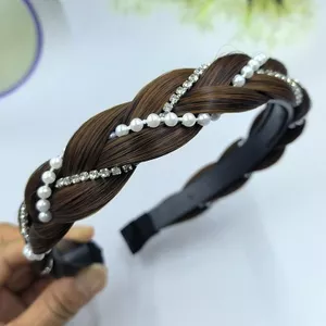 Tính Khí Ngọt Ngào Phong Cách Ngọc Trai Kim Cương Tóc Giả Đầu 2023 Phong Cách Mới Xoắn Bím Tóc Thời Trang Chống Trơn Trượt Cổ Tích Phụ Kiện Tóc