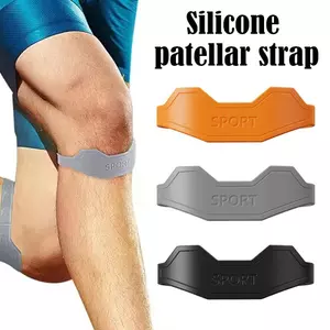 1 Cặp Silicone Patellar Tendon Dây Đeo Linh Hoạt Đầu Gối Thể Thao Hỗ Trợ Ban Nhạc Có Độ Đàn Hồi Cao Bảo Vệ Pat Dây Đeo Cho Thể Dục