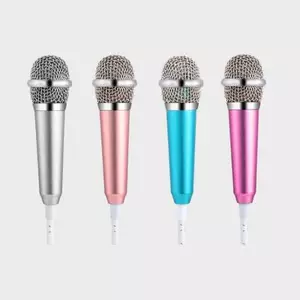 THÊM Micro 3.5mm Stereo Studio Mic KTV Karaoke Mini Micro Có Tai Nghe Cho Điện Thoại Thông Minh Laptop Máy Tính Để Bàn Âm Thanh Cầm Tay BSS