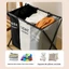 Hamper giặt 3 phần có tay cầm XL Dung tích lớn cho nhu cầu cả gia đình. Giải pháp tiết kiệm không gian căn hộ hiện đại