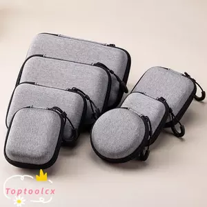TOPTOOLCX 1 Cái Túi Bảo Quản EVA, Dành Cho Tai Nghe Dây Kéo Di Động Airpod, Tai Nghe / Điện Thoại / Cáp Sạc Mini Phụ Kiện Kỹ Thuật Số Túi Đựng