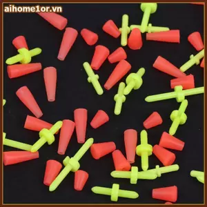 AIHOM 100 Cái / lốc Ro Câu Cá Biển Chống Gió Thanh Cara Rod Bobber Phao Chặn Câu Chuyện Câu Cá Phao Câu Cá Chặn Dụng Cụ Phụ Kiện,