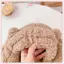 JRP Mới Dễ Thương Gấu Tai Mũ Khăn Găng Tay Bộ Mùa Đông Nữ Beanies Mũ Ấm Áp Thường Ngày Sang Trọng Mũ Thường Ngày Chắc Chắn Lông Cừu Cô Gái Kawaii Hiện Tại JRP
