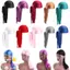 TOPTOOLCX Lụa Durag Headwrap Thời Trang Ung Thư Đầu Khăn Chemo Mũ Đàn Hồi Cướp Biển Mũ