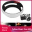 apill Lens Hood 52MM Đa Năng Hợp Kim Nhôm Camera Bóng Thay Thế Di Động Rỗng Thiết Kế Vát Bạc