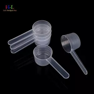 HL 10 Cái 40ML 20g Đáy Phẳng Tốt Nghiệp Thìa Đo Có Cân Nhựa Trong Suốt Nhà Bếp Nướng Muỗng Đo Bộ Đồ Ăn LMWU