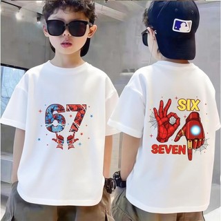 Áo Thun Trẻ Em Bé Trai Gái In 67 Siêu Anh Hùng, Áo Bông Ngắn Tay Hè Phong Cách Marvel Size 3-12 Tuổi COD