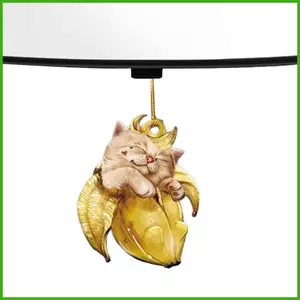 Xe Xoay Trang Trí Hình Mèo Mặt Dây Chuyền Ô Tô Cho Gương Chiếu Hậu Xe Đồ Trang Trí Trang Trí Xe Ô Tô Handmade Gương wipqsvn