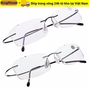 SNUGHOUSE Kính Mắt Siêu Nhẹ Hình Chữ Nhật Kính Nhớ Titan