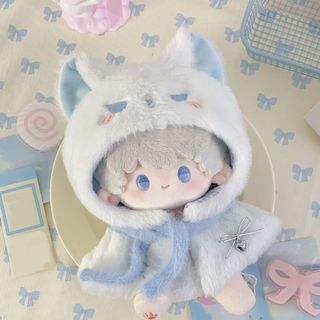 10cm Quần Áo Cho Bé Mèo Mèo Động Vật Cơ Thể Áo Choàng Ngôi Sao Cơ Thể Mũ cm Dễ Thương Cotton Nhỏ Áo Choàng Búp Bê Trang Phục Quần Áo 6.10