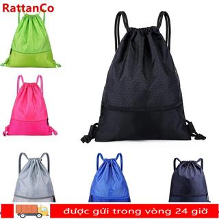 RATTANCO 1 Túi Dây Rút Thể Thao, Ba Lô Thể Dục Ngoài Trời Chống Thấm Nước, Mũ Bảo Hiểm Bóng Rổ Unisex Bảo Quản Túi Dây Kéo Gấp